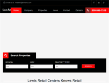 Tablet Screenshot of lewisretailcenters.com